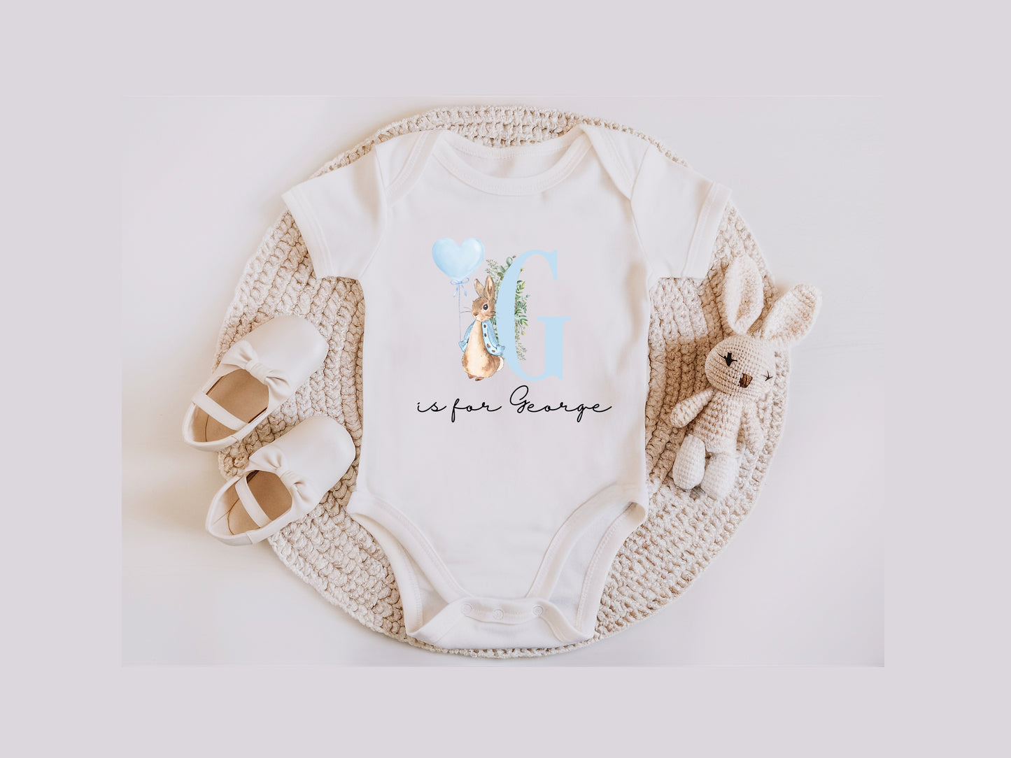 Personalised Baby Announcement Name Vest