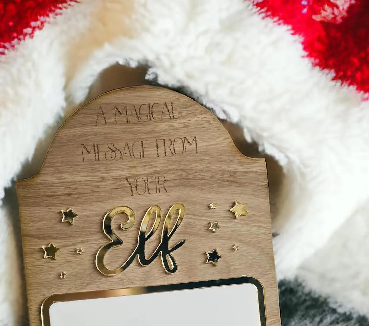 Elf Message Board - Reusable Elf Arrival Prop, Christmas Decor,