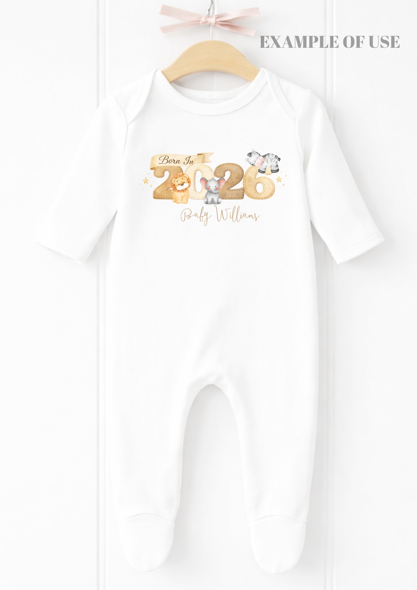Born In 2026 PNG | Baby Year Design | Sublimation & DTF Printable