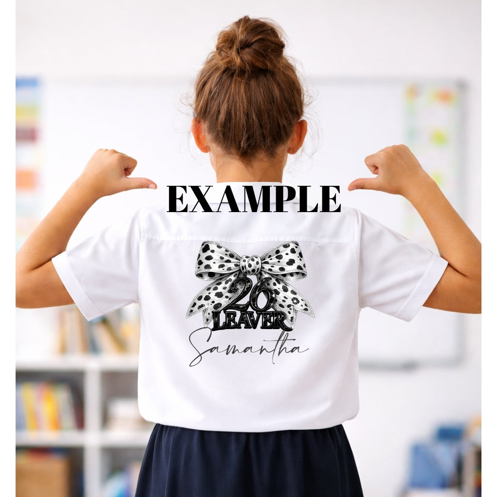 Leavers Shirt Design PNG | Year 6–11 School Leavers | Back of Hoodie or T-Shirt | Commercial Use