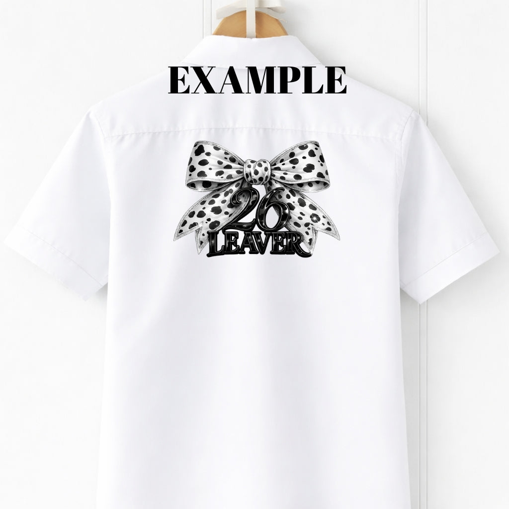 Leavers Shirt Design PNG | Year 6–11 School Leavers | Back of Hoodie or T-Shirt | Commercial Use