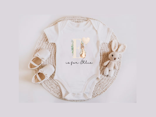 Personalised Baby Announcement Name Vest