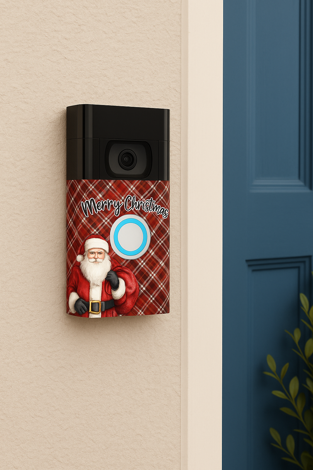 Christmas DoorBell Decal Sticker Gen2