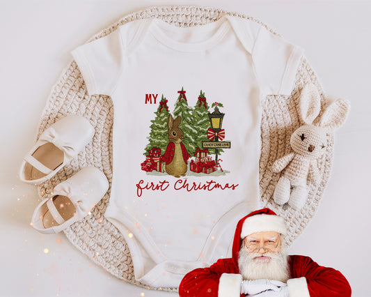My First Christmas Baby Vest – Festive Infant Outfit