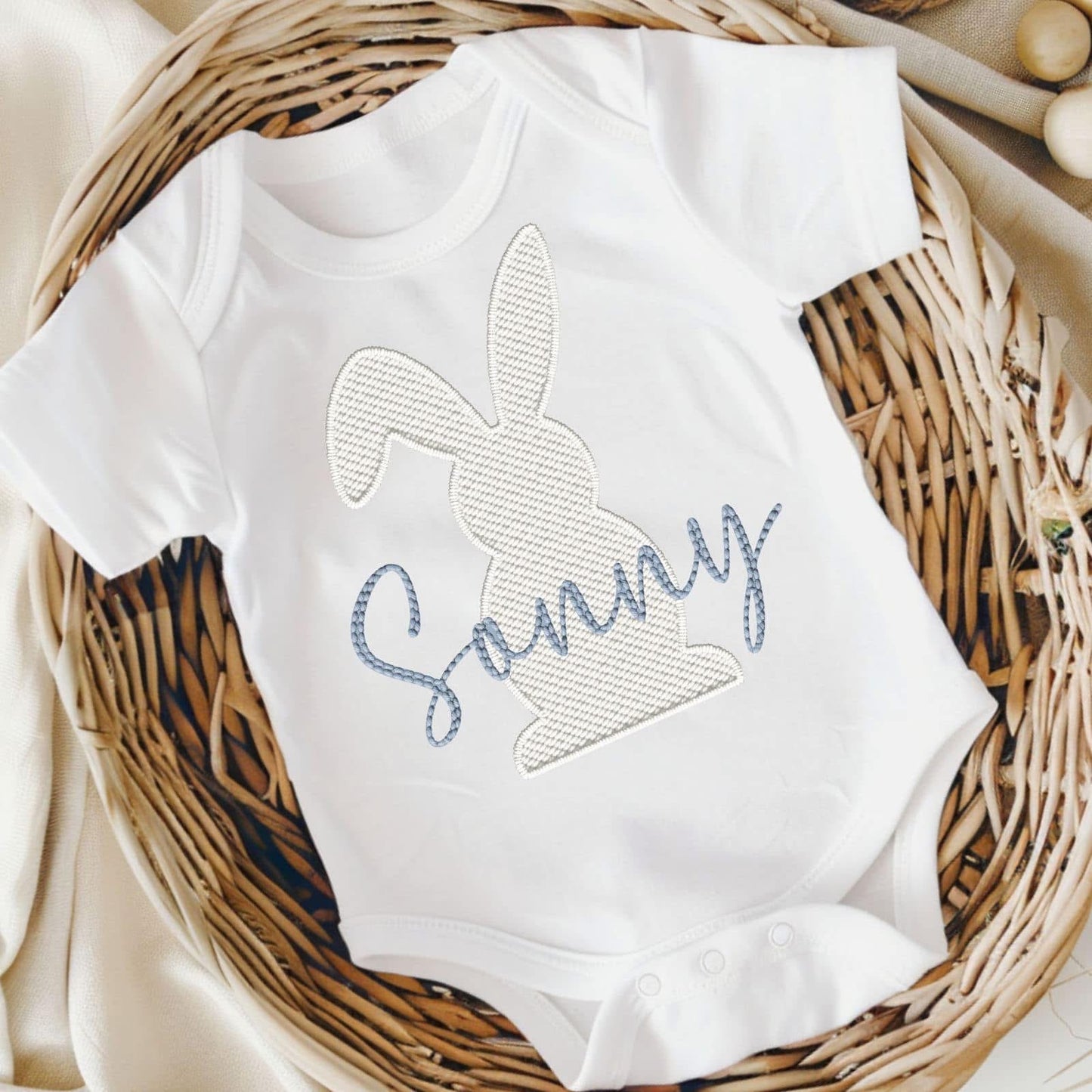 Personalised Easter Bunny Baby Vest