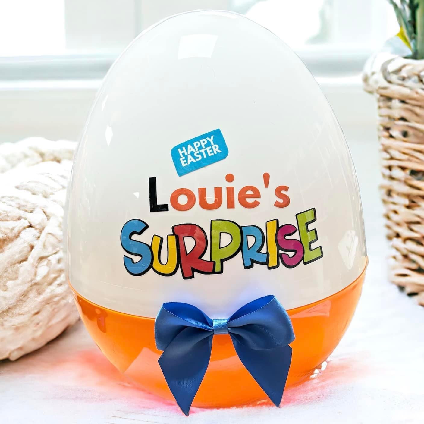 Personalised Giant Plastic Easter Eggs