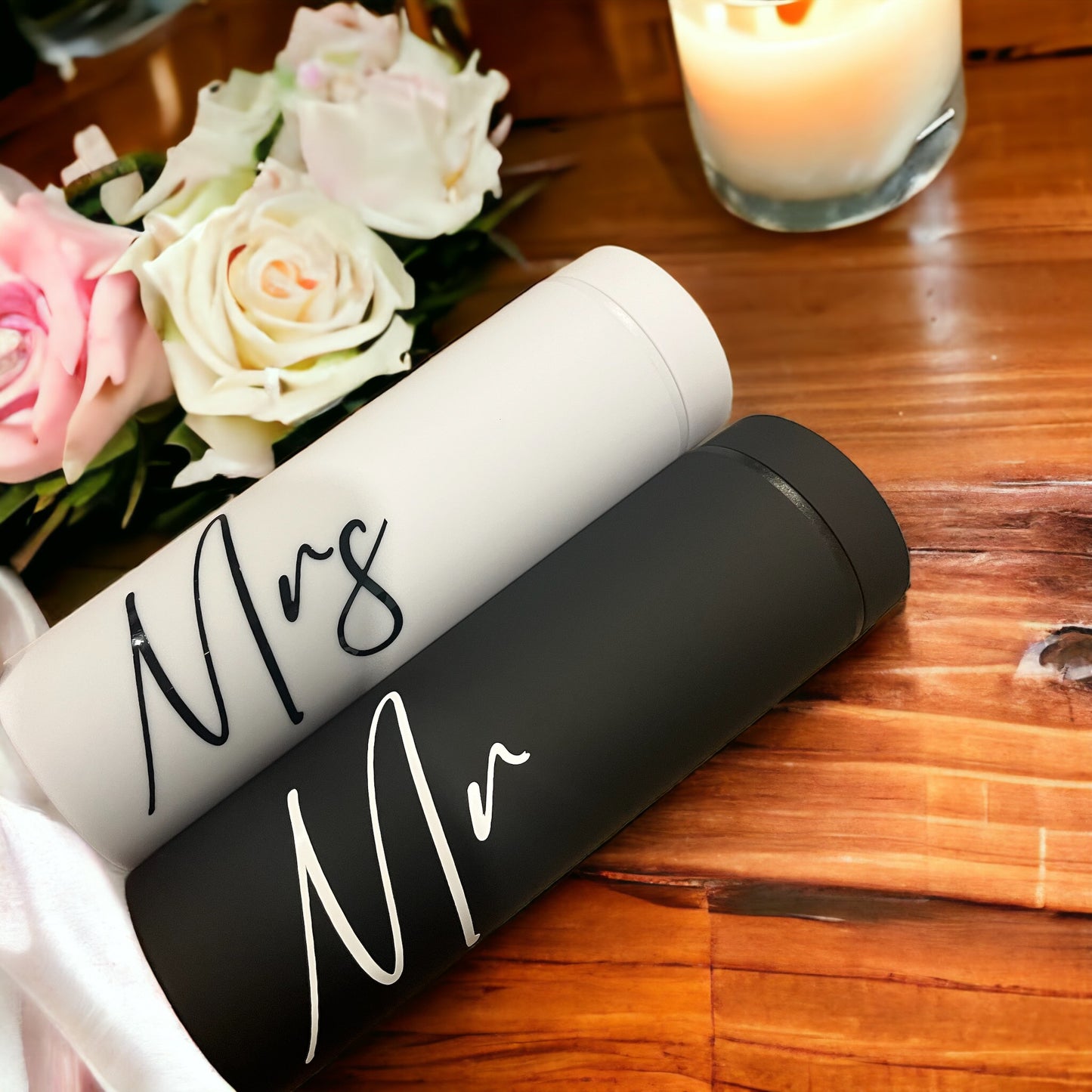 Personalised Mr and Mrs Tumbler Set