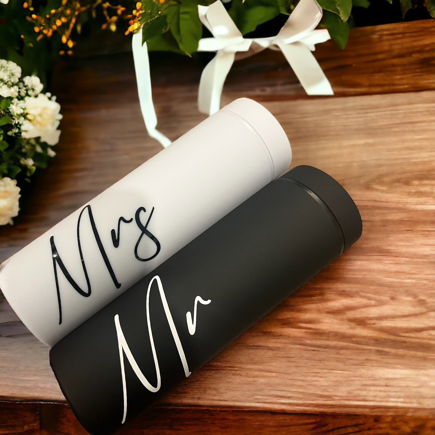 Personalised Mr and Mrs Tumbler Set