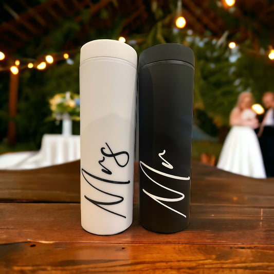 Personalised Mr and Mrs Tumbler Set