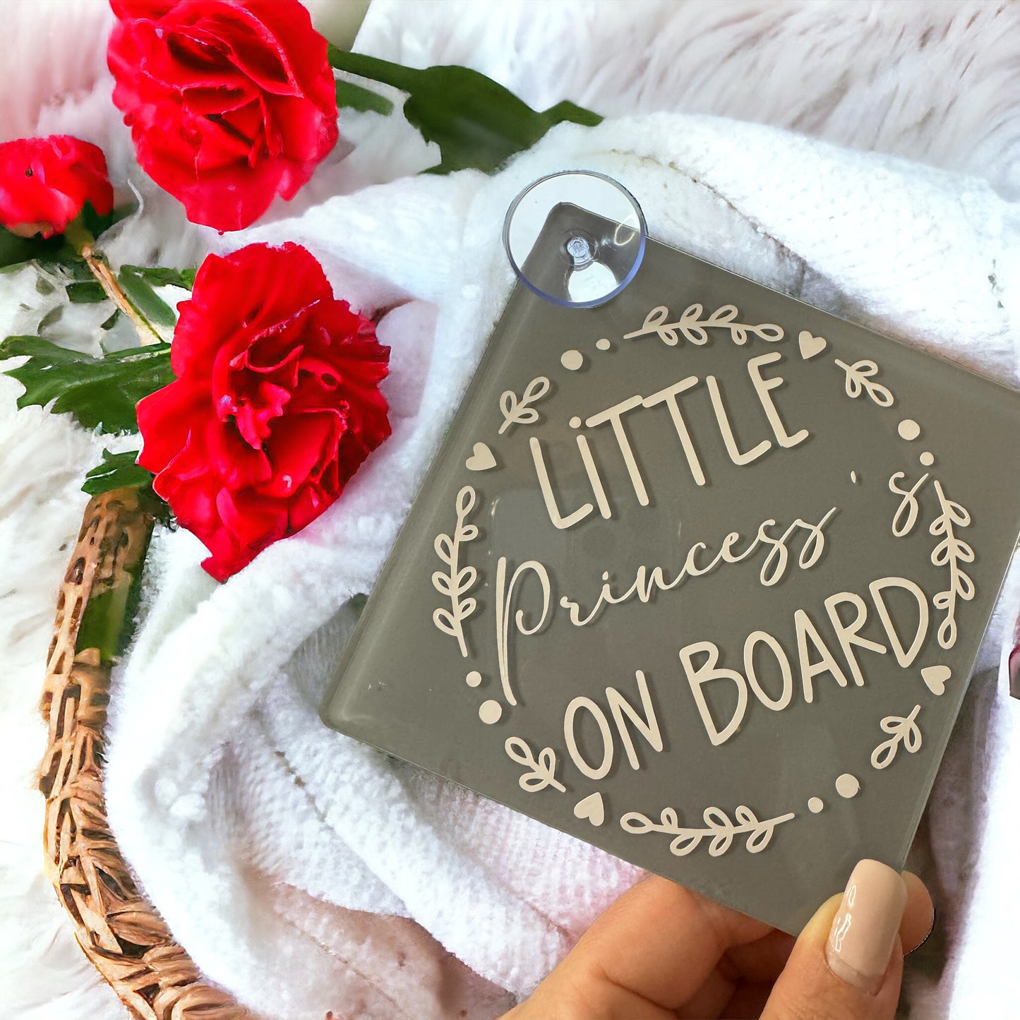 Personalised Baby On Board Sign, Acrylic Baby on Board Sign