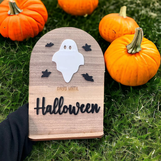 Halloween Countdown Wood Sign | Autumn Decor |