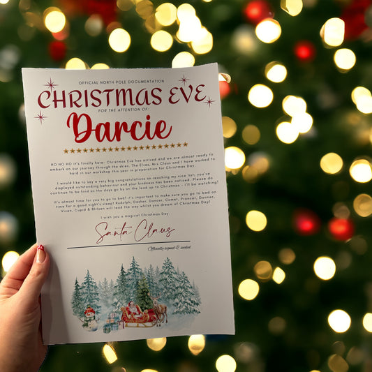 Personalised Christmas Eve Letters,