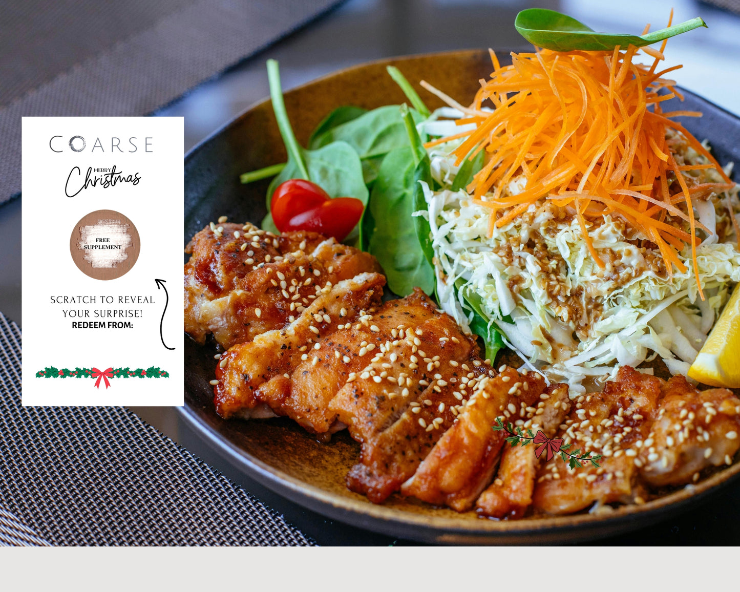 Personalised Scratch Off Thank You Cards | Custom Logo Business Cards | Christmas or Standard Design