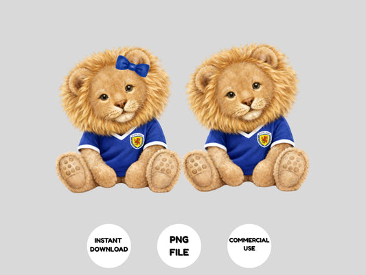 Scotland World Cup Lion PNG Clipart | Scottish Football Fan Design | Commercial Use Digital Download