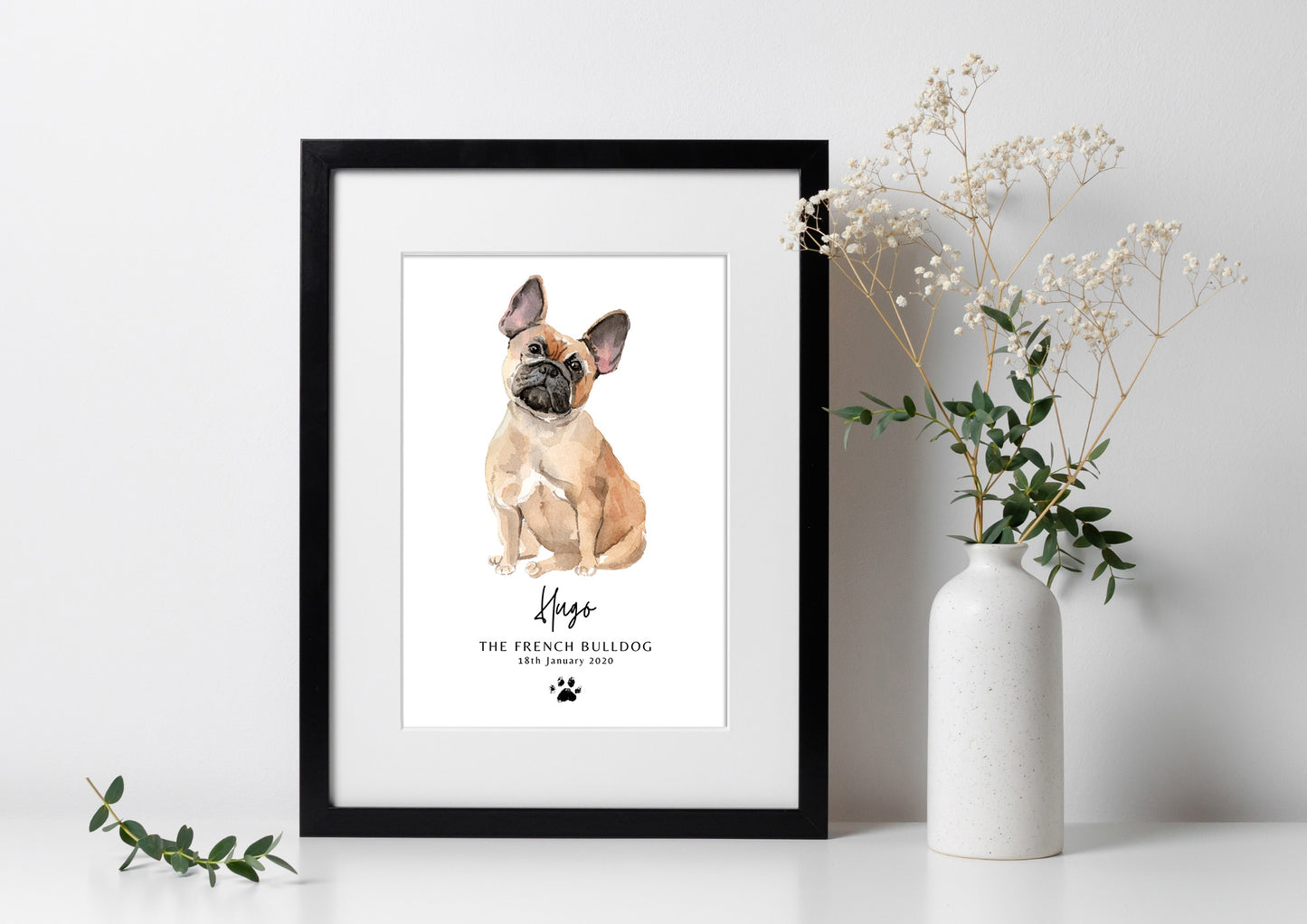 Personalised French Bulldog Illustration