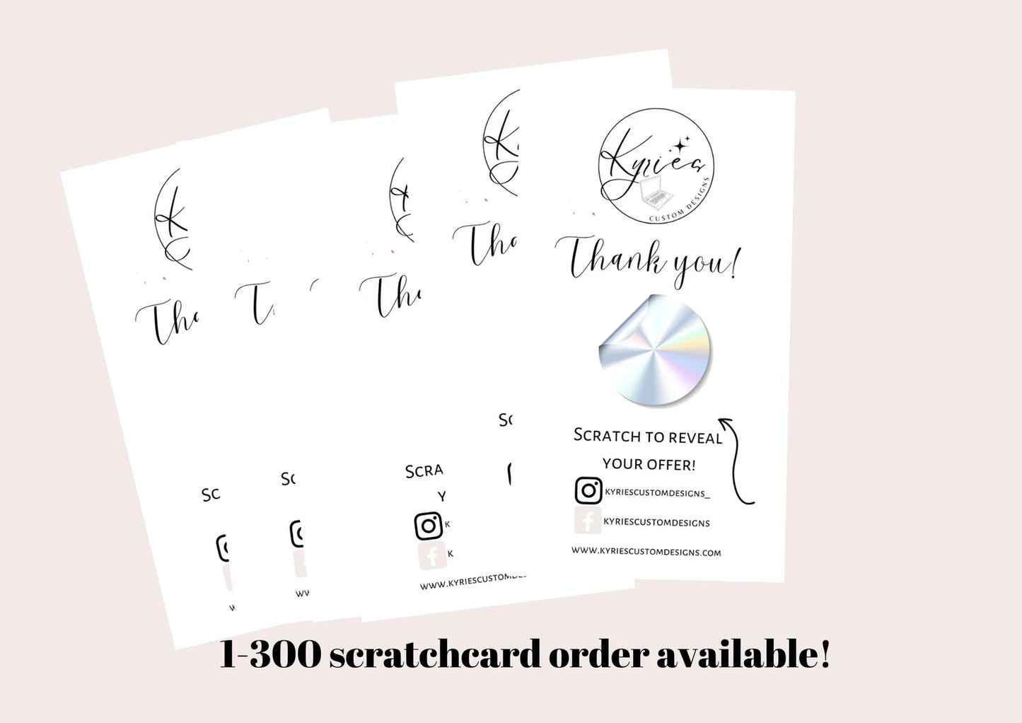 Scratch To Reveal Cards