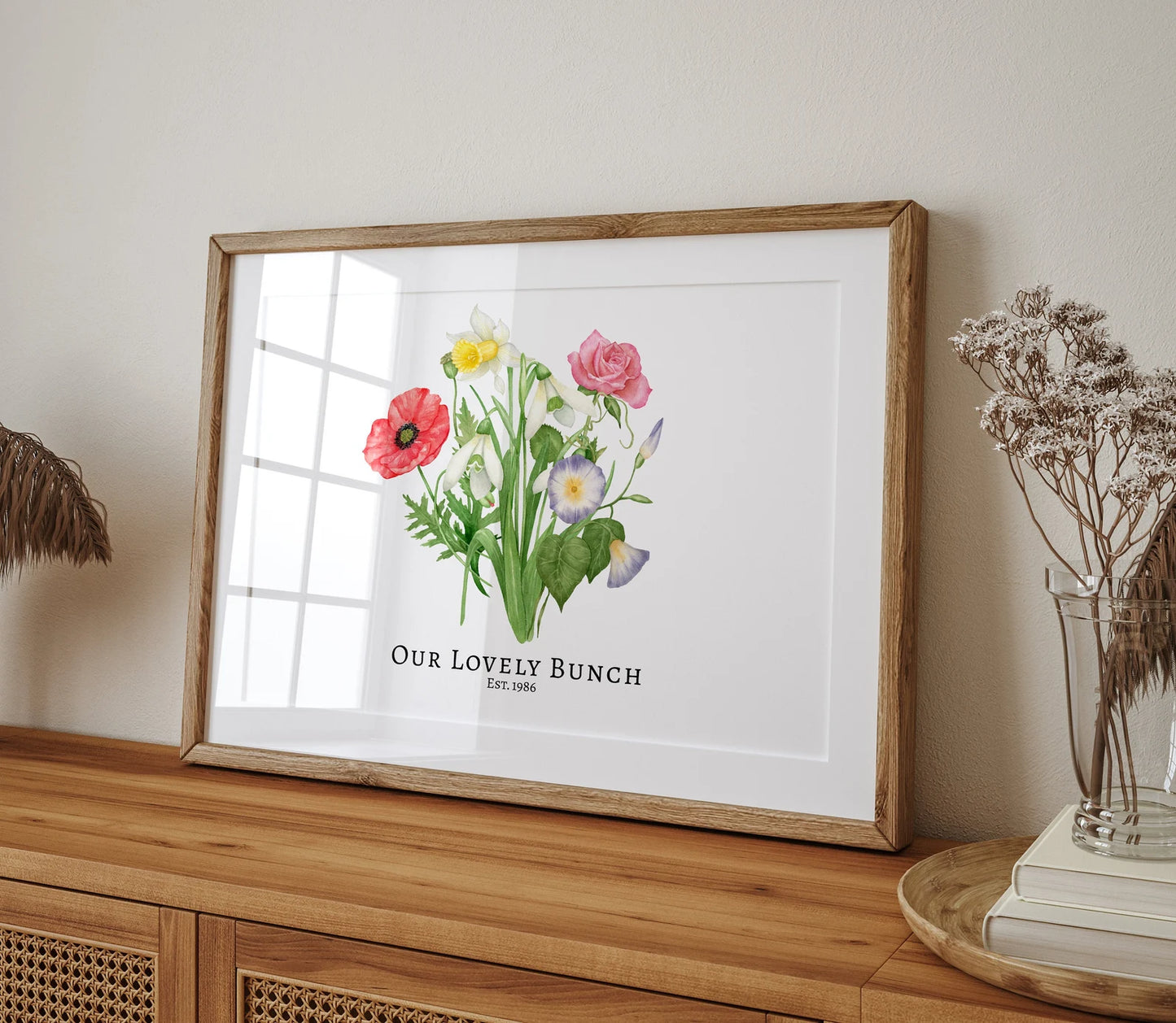 Personalised Birth Flower Illustration