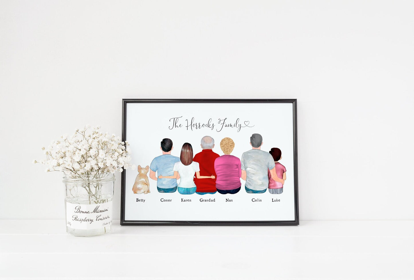 Personalised Family Portrait Illustration