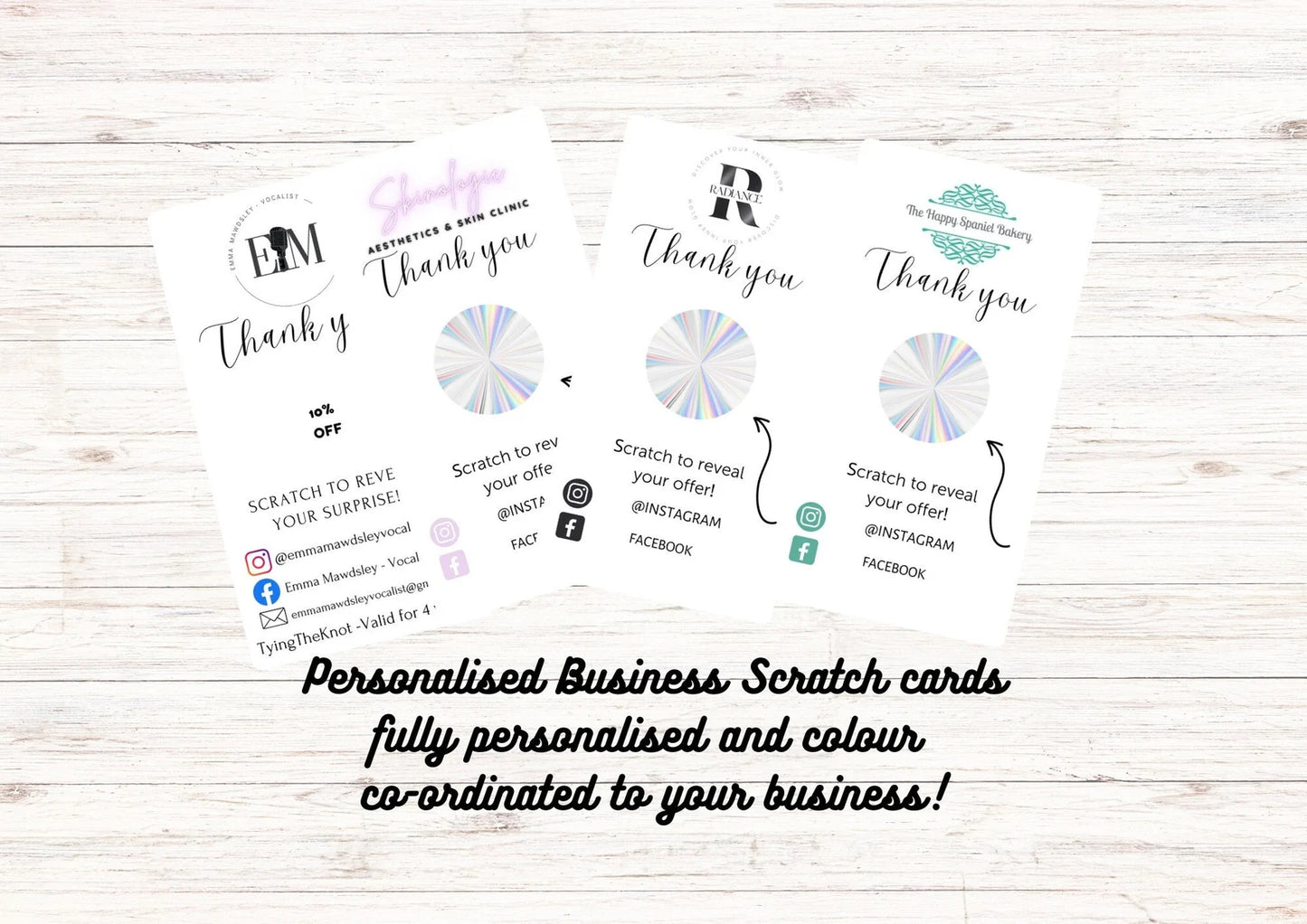 Scratch To Reveal Cards