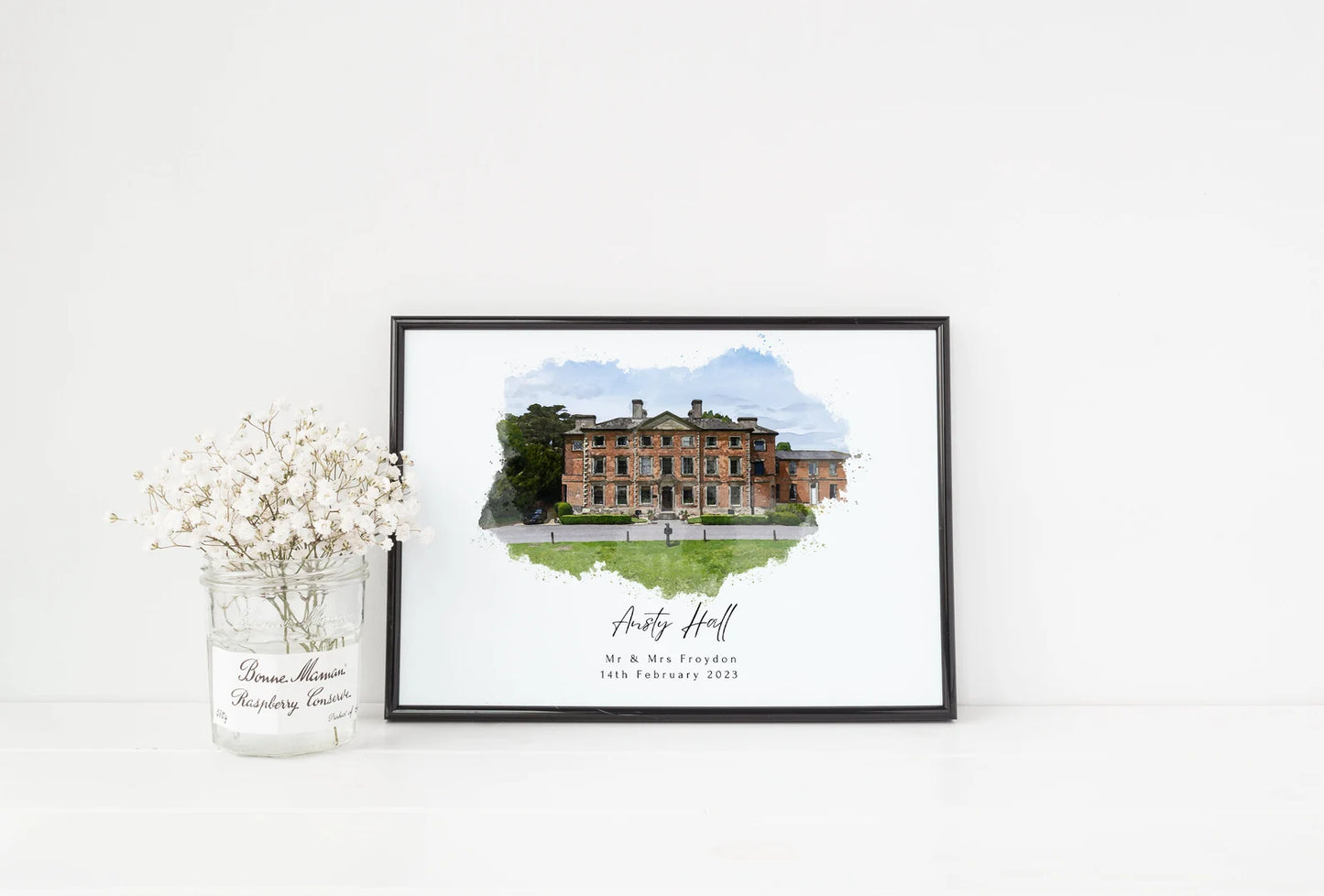 Personalised Wedding Venue Illustration