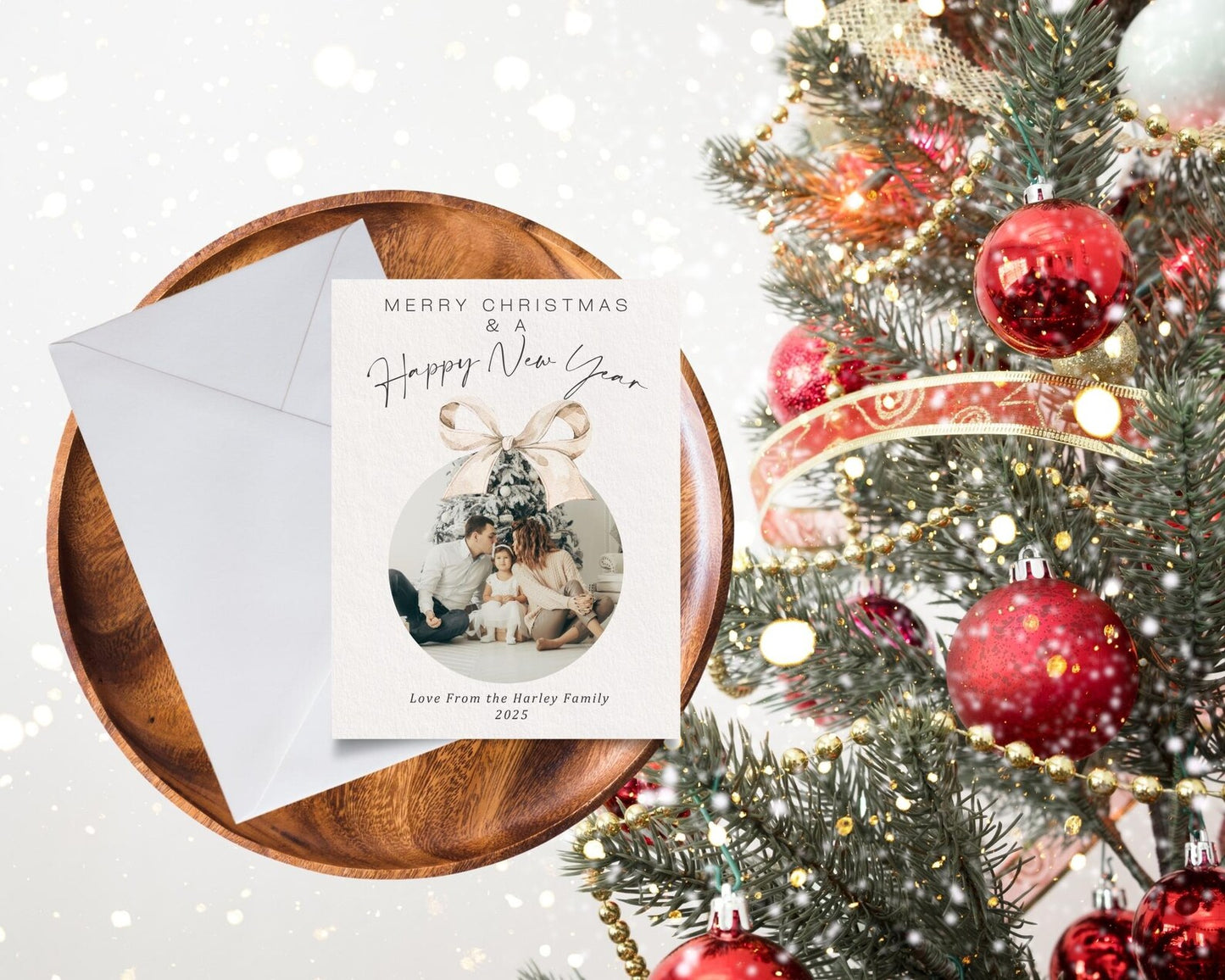 Personalised Christmas Family Photo Card