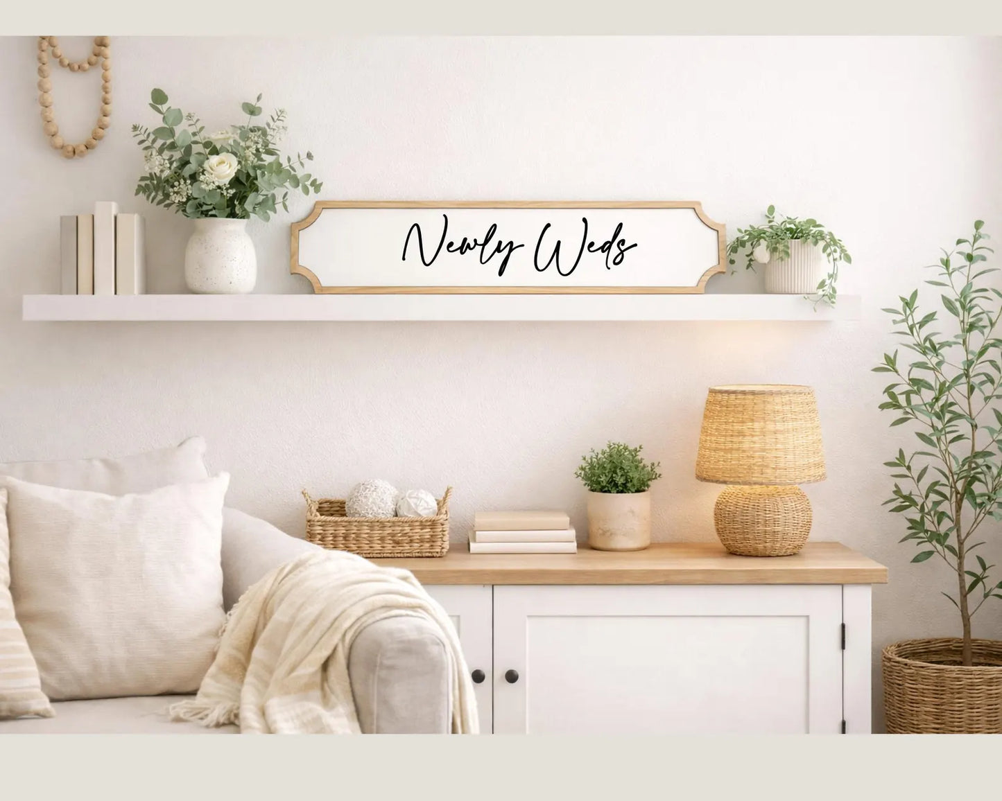 Personalised Acrylic & Oak Sign – Custom Quote / Name Sign – Mother’s Day Gift – Kitchen / Home Decor