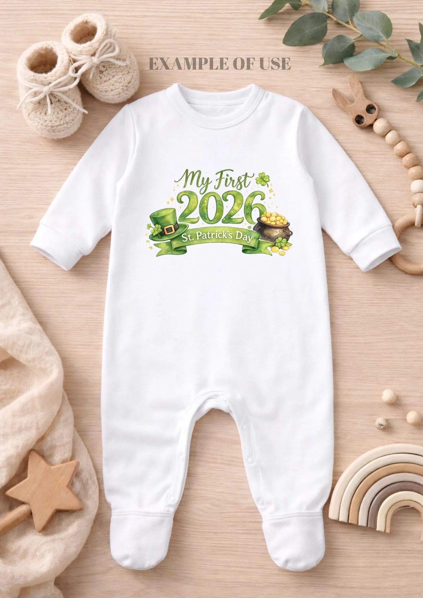 My First St Patrick’s Day 2026 PNG | Baby Sublimation & DTF Design