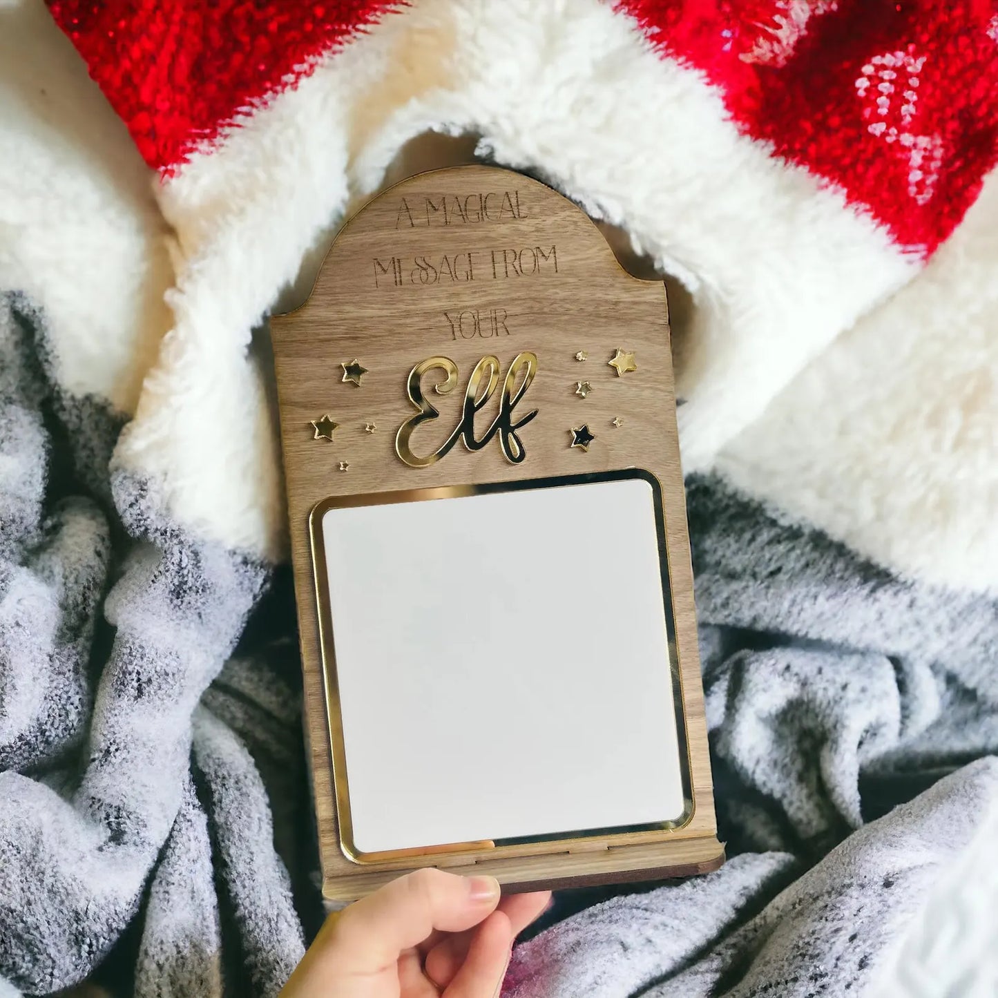 Elf Message Board - Reusable Elf Arrival Prop, Christmas Decor,