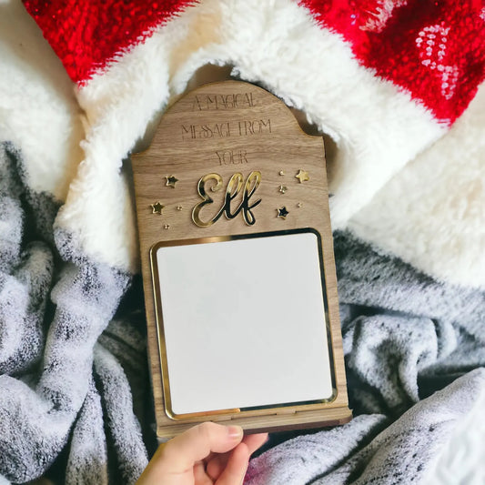 Elf Message Board - Reusable Elf Arrival Prop, Christmas Decor,
