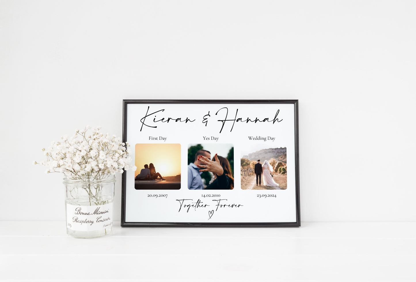 Personalised Photo Collage Print, Valentines gift